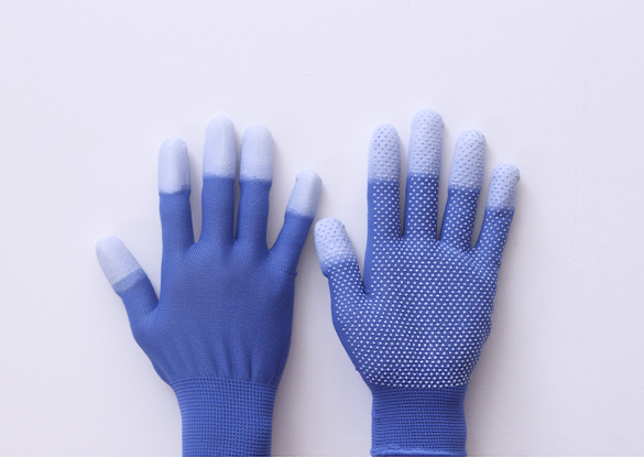 纯色点珠涂指蓝