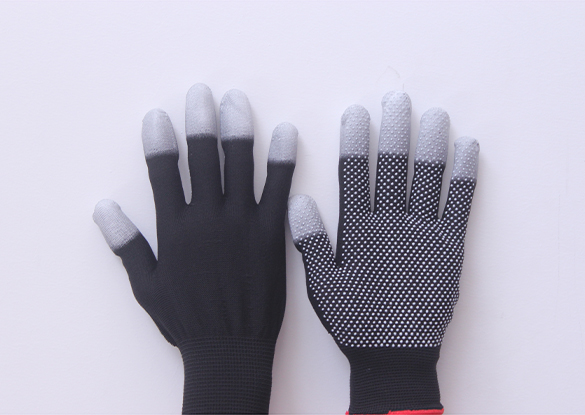 纯色点珠涂指黑